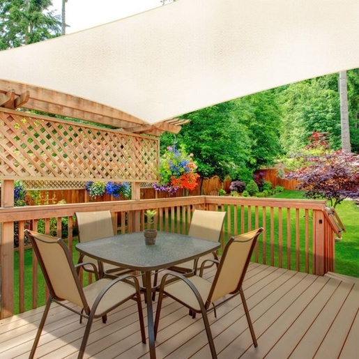 ModernHome solarno kvadratno jedro za hlad 3x3m beige