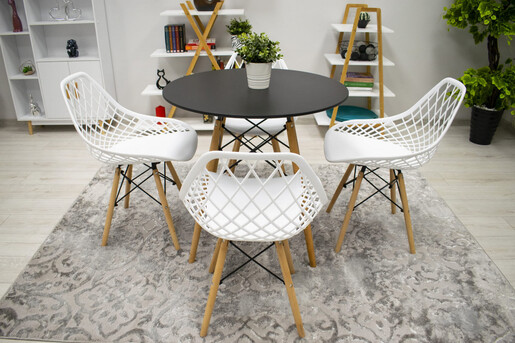 ModernHome Roma set 4 stolice - white