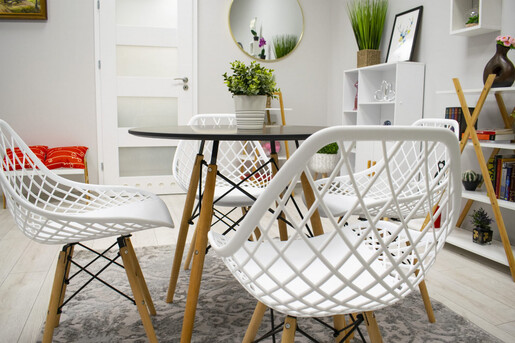 ModernHome Roma set 4 stolice - white