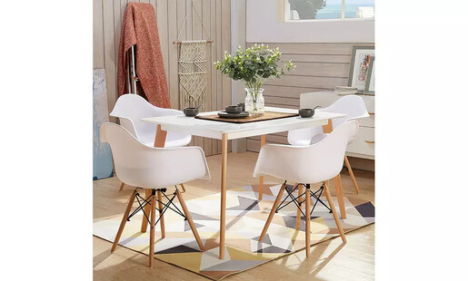 ModernHome Modena set 4 stolice - white