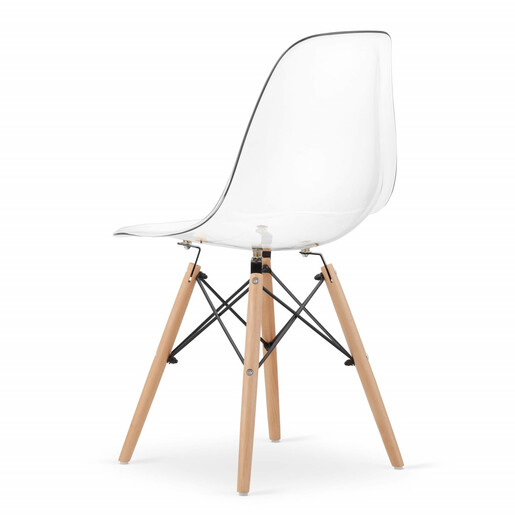 ModernHome Rimini set 4 stolice - transparent