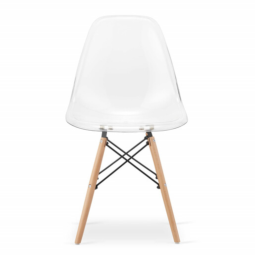 ModernHome Rimini set 4 stolice - transparent