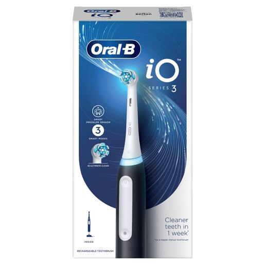 Oral B električna četkica za zube IO3, crna