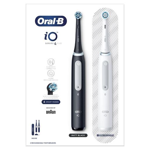 Oral B električna četkica za zube iO4 , bela + crna