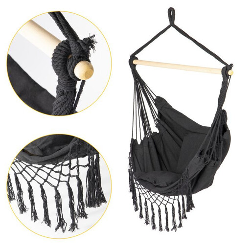 ModernHome Ljuljaška za terasu RIO - siva