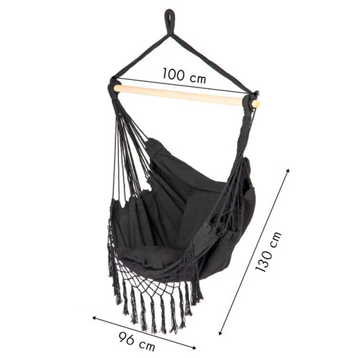 ModernHome Ljuljaška za terasu RIO - siva