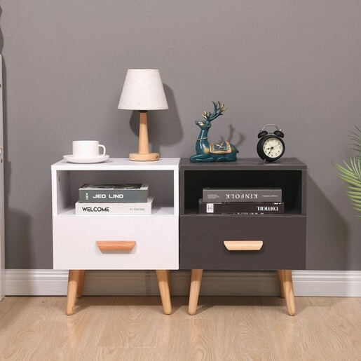 ModernHome Noćni stočić fioka Nova - Siva