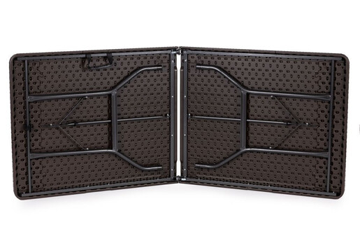 ModernHome Sklopivi sto 180cm + 2 klupe braon