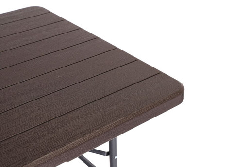 ModernHome Sklopivi sto 180cm + 2 klupe braon