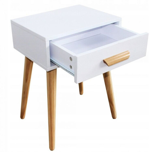 ModernHome Noćni stočić fioka Deva - Bela