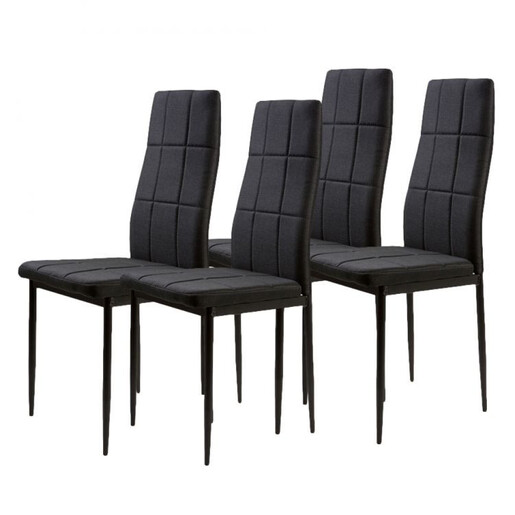 ModernHome Trpezarijske stolice set 4 kom Tami - black