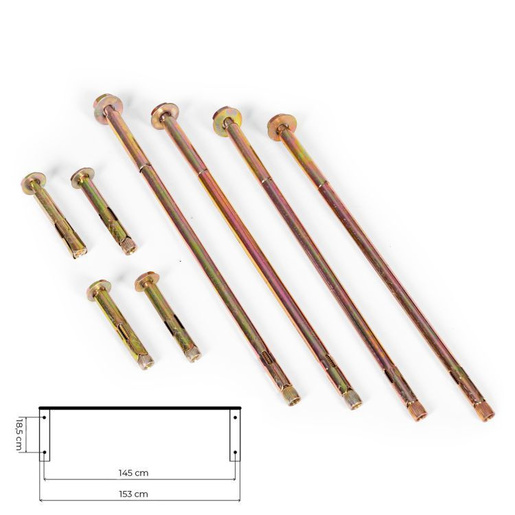 ModernHome Nadstrešnica za ulazna vrata 150x100 cm