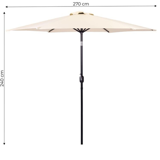 ModernHome Veliki ugaoni suncobran - BEIGE