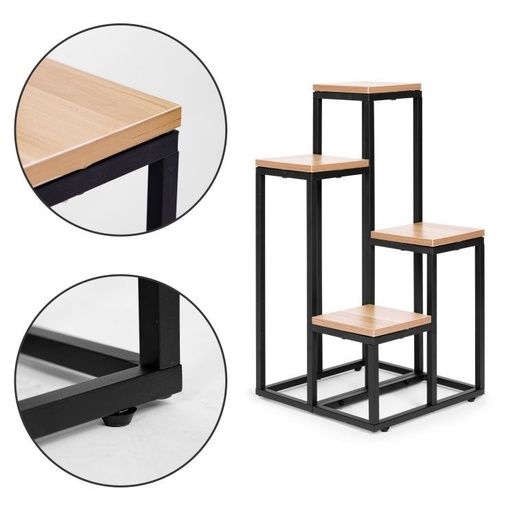 ModernHome Polica za cveće - light walnut