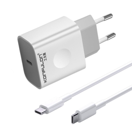 Konfulon C69D, Brzi 20W + DC15 Type C Kabl, Punjač za mobilni