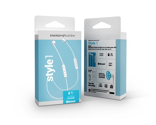 ENERGY SISTEM Style 1 Snow Bežične slušalice sa mikrofonom bele (M45455)