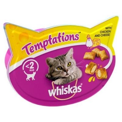 Whiskas Temptations piletina i sir,60g