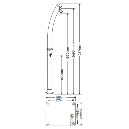 Solarni tuš 20 L KR-11