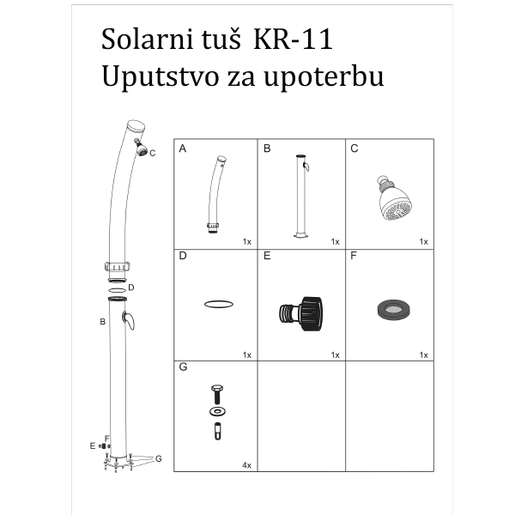 Solarni tuš 20 L KR-11