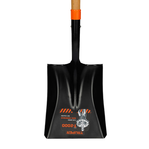 Kvadratna lopata sa drvenom drškom