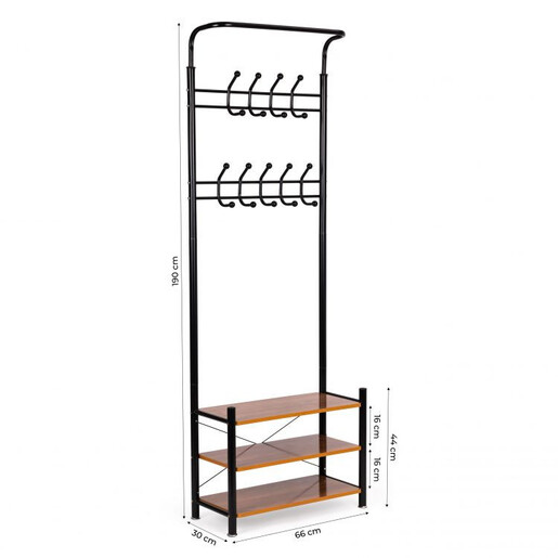 ModernHome  Stalak za cipele i jakne sa policama