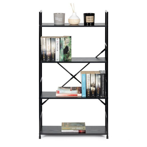 ModernHome  Polica za knjige LOFT 4 black