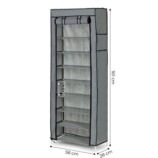 ModernHome  Platneni cipelarnik sa policama