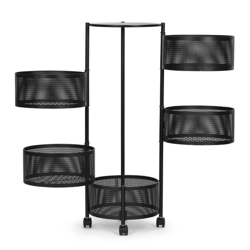 ModernHome  Kuhinjski organizer sa rotirajućim policama od metala 5 nivoa