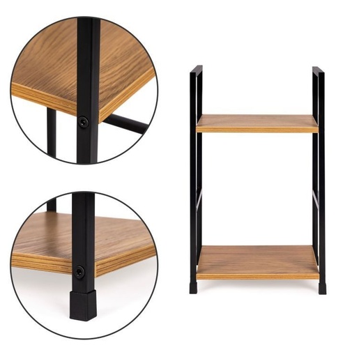 ModernHome  Drvena polica sa dva nivoa - loft wild oak