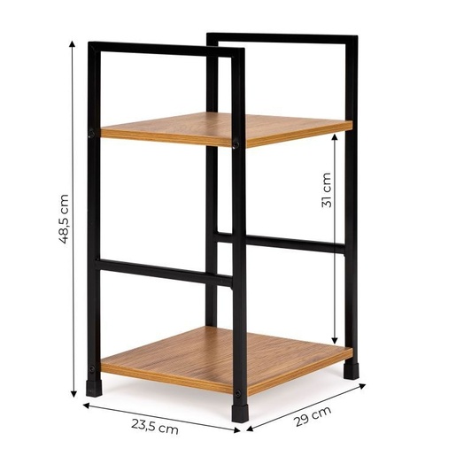 ModernHome  Drvena polica sa dva nivoa - loft wild oak