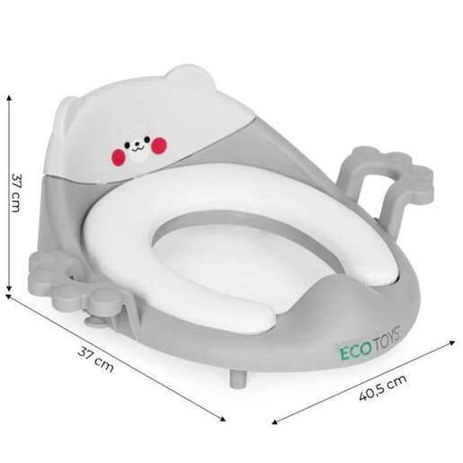 EcoToys Adapter za WC šolju sa rukohvatima PP104 GREY
