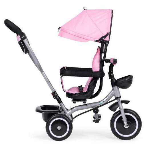 EcoToys 2U1 Tricikl sa rotirajućim sedištem i sklopivom tendom WQL-066-52 PINK