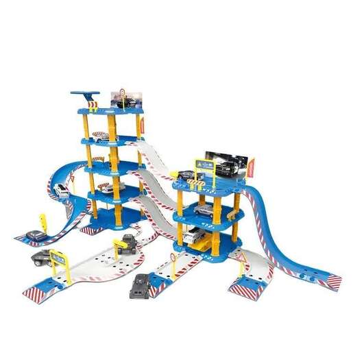 Velika parking garaža policijska stanica, 4 nivoa, benzinska pumpa, 100 elemenata