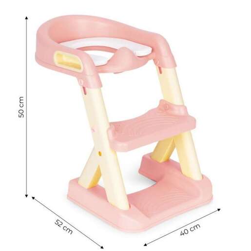 EcoToys Adapter za WC šolju za decu sa stepenikom HA-P23S PINK