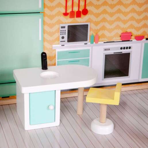 Eco Toys Drvena kućica za lutke 4128