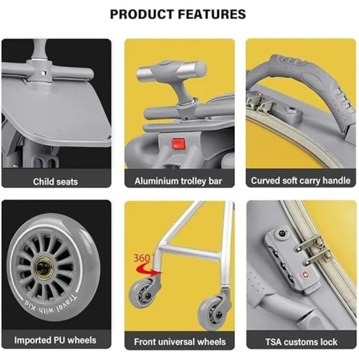 DJEČIJI PUTNI KOFER FAST YELLOW