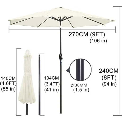 Suncobran Khaki BOLSUNKHAKI