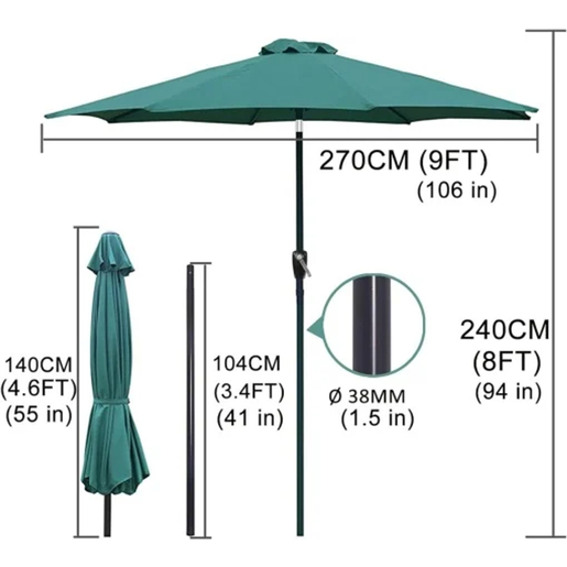 Suncobran Green BOLSUNGREEN