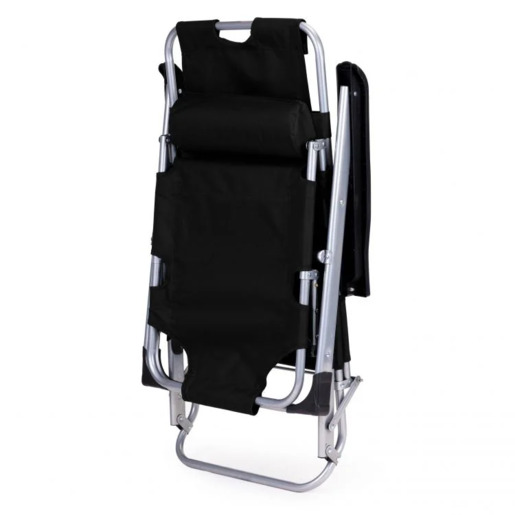 ModernHome Ležaljka za plažu 2U1 ZRL010F BLACK