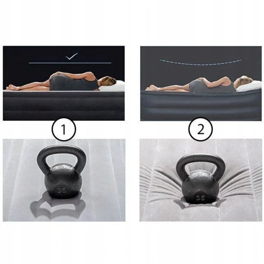 Intex Veliki dušek na naduvavanje sa ugrađenom pumpom za dvoje 64126ND