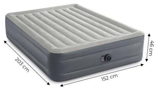 Intex Veliki dušek na naduvavanje sa ugrađenom pumpom za dvoje 64126ND