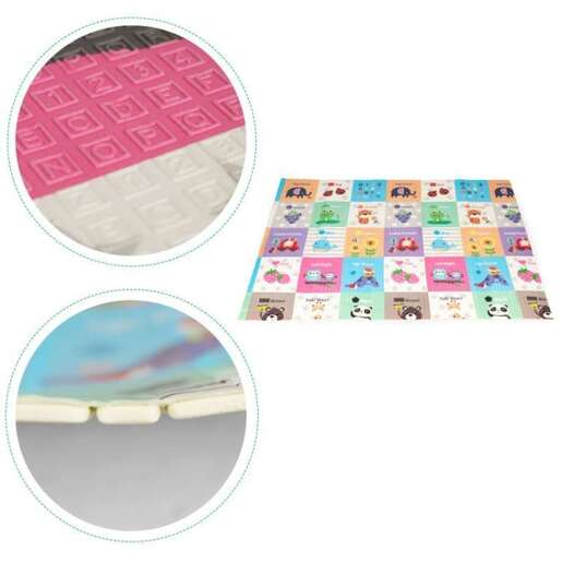 Eco Toys Edukativna podloga za igru sa dva lica sklopiva sa torbom  ECOEVA016