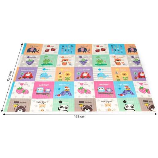 Eco Toys Edukativna podloga za igru sa dva lica sklopiva sa torbom  ECOEVA016