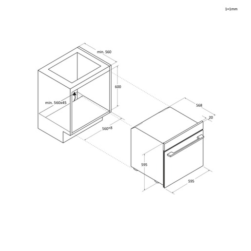 Haier ugradna rerna H6 ID48M5YTB