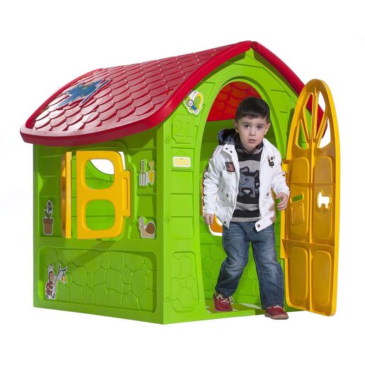 Kućica za igru, 120x113x111cm, zeleno-žuta