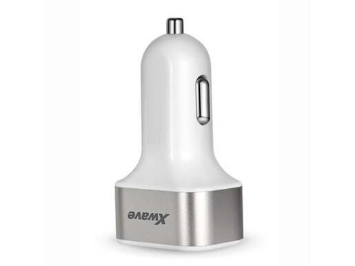 Xwave C22-3 3xUSB / 2A, Sivo/Beli Auto Punjač