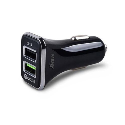 Xwave C22-2 2xUSB /3A, Crni Auto Punjač