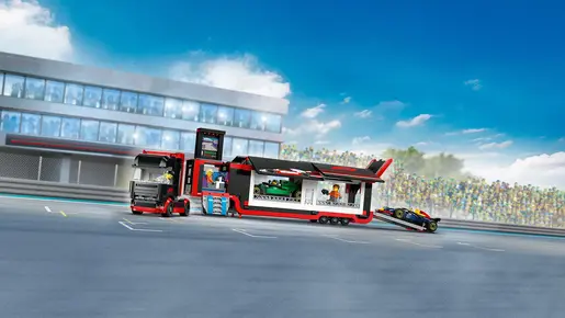 LEGO F1® kamion sa RB20 i AMR24 F1® formulama 60445