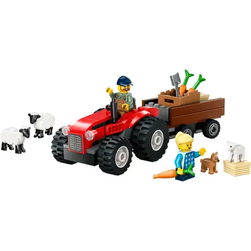 LEGO Crveni poljoprivredni traktor sa prikolicom i ovca 60461