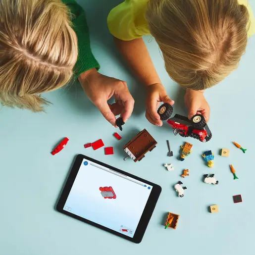 LEGO Crveni poljoprivredni traktor sa prikolicom i ovca 60461